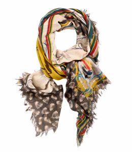 MARCY Foulard en Laine pour Femme 90 x 200 cm - 5