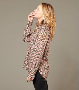 MILA KARO ROZE Viscose blouse voor dames - 2