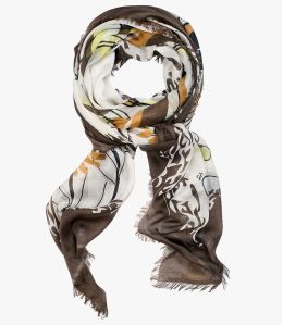 FIONA Foulard en modal, soie pour Femme 120 x 160 CM - 1