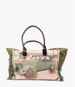 CRUISE 2CV in cotone, seta da donna 40x30x15cm - 1