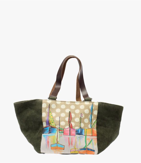 TOBY GAELLE aus Jute, Baumwolle, Polyester, Leder, Stickerei für Damen 25x25x25cm - 1