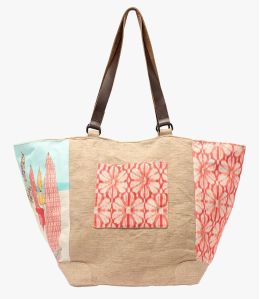 HANNA Jute, Baumwolle, Polyester TOTE für Damen 30x35x30cm - 1