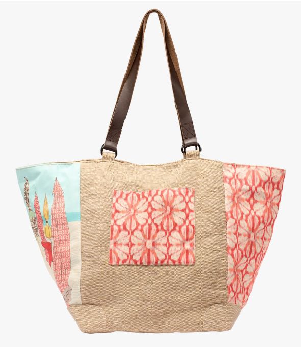 HANNA Jute, Baumwolle, Polyester TOTE für Damen 30x35x30cm - 1