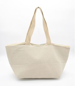 TOTE Michèle Dames Katoenen Jute Tas 35 x 30 x 22 CM Storiatipic - 2