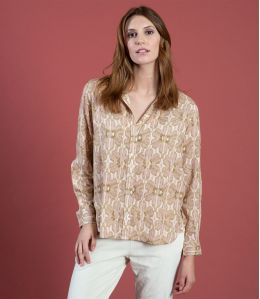 FRAN MARGOT ROSE Camicia in Viscosa - 1