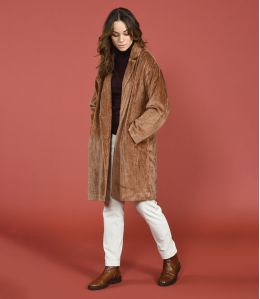 LIV VELVET CAMEL Cappotto in cotone - 1