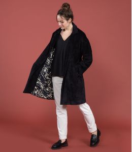 Cappotto in cotone LIV BLACK VELVET - 1