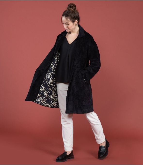 Cappotto in cotone LIV BLACK VELVET - 1