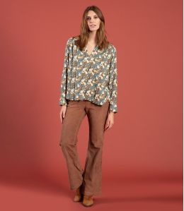 SASHA VELVET CAMEL Pantaloni in cotone - 1