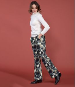 Pantalone SASHA VELVET ISA ANTRACITE Cotone - 2