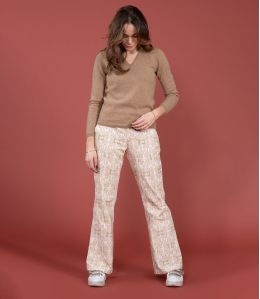 SASHA VELVET MARGOT ROSA Pantalone in Cotone - 1