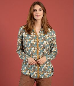 ALEX CAPUCINE AQUA Modal Blouse - 1