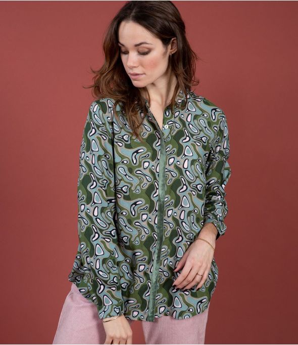 ALEX GREEN LAGOON Bluse aus Modal - 1