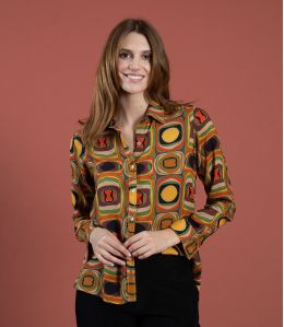 Camicia in modal FRAN HIPPIE CAMEL - 2