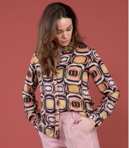 FRAN HIPPIE ROZE Modal Shirt - 2