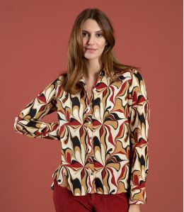 Camicia in modal FRAN SEVENTY RED - 2