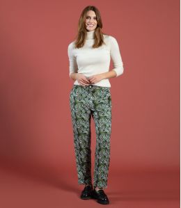 LENY LAGOON GREEN Pantaloni in Viscosa - 1