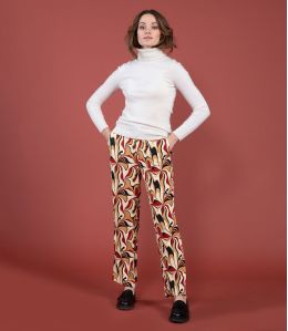 LENY SEVENTY RED Pantaloni in Viscosa - 1