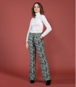 SASHA GREEN LAGOON Viscose broek - 2