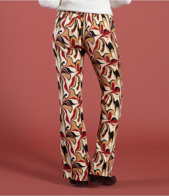 SASHA SEVENTY RED Pantaloni in Viscosa - 1