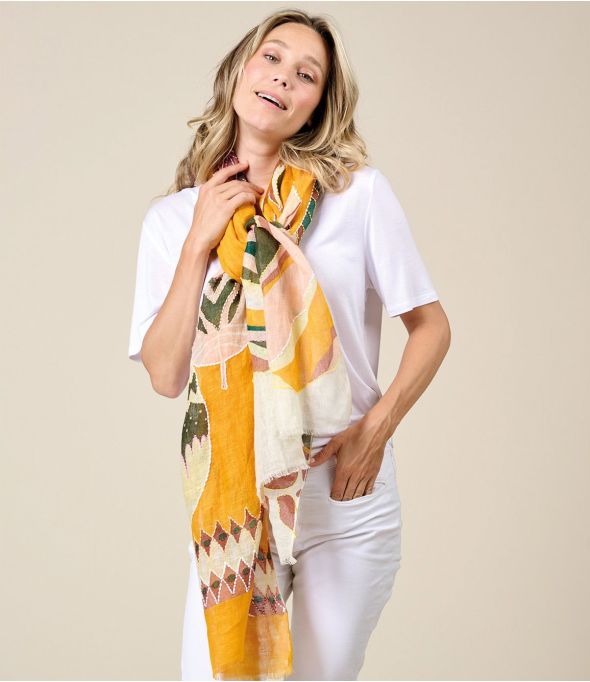 APRIL Linen scarf - 1