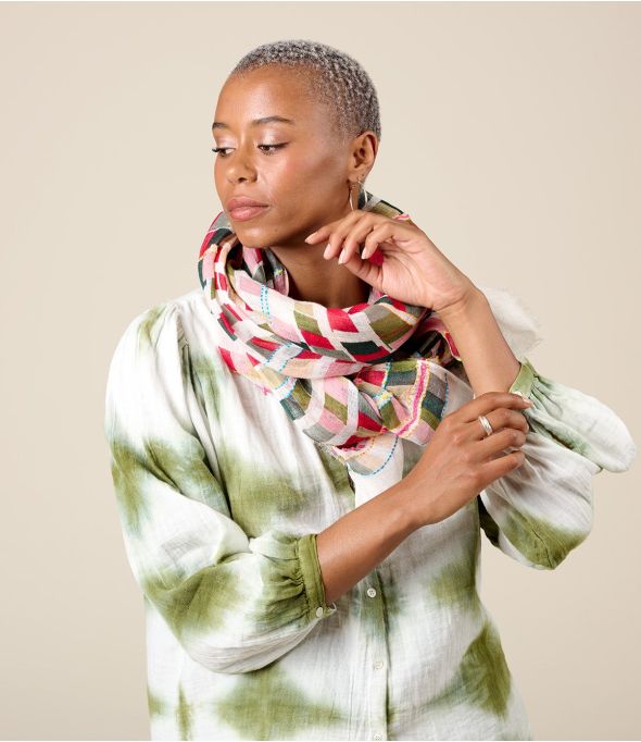 BRIGITE Linen scarf - 17