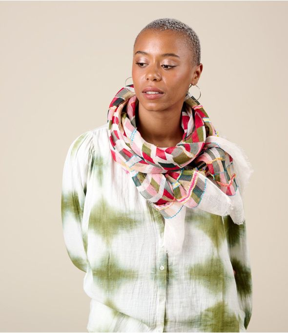 BRIGITE Linen scarf - 1