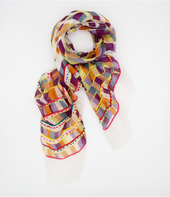 BRIGITE Linen scarf - 1