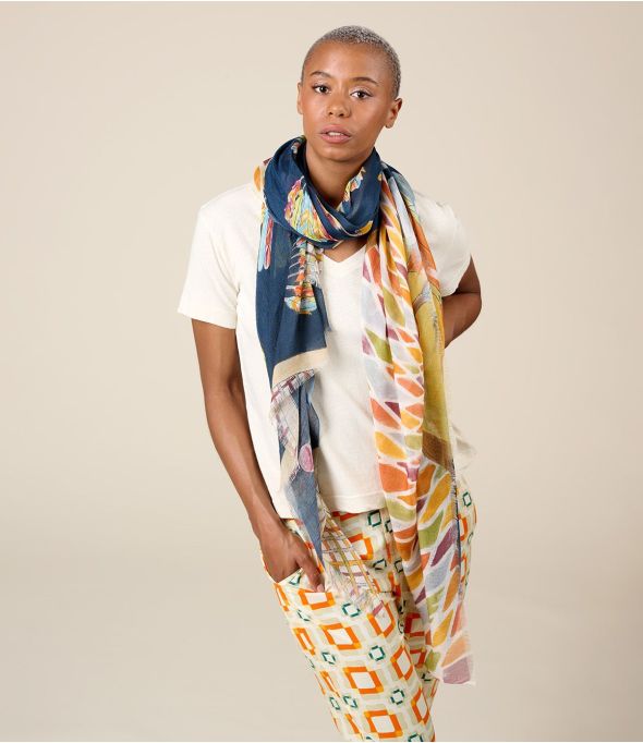 ELFY Foulard en Modal, Soie - 6