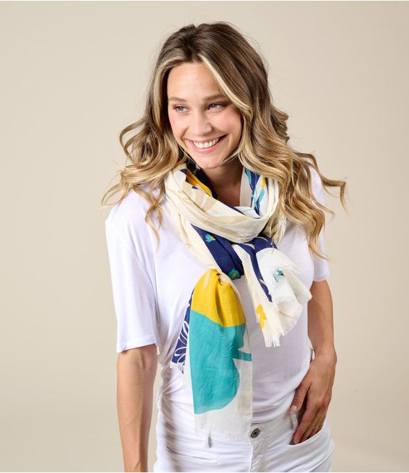 JOSETTE Cotton Scarf - 1