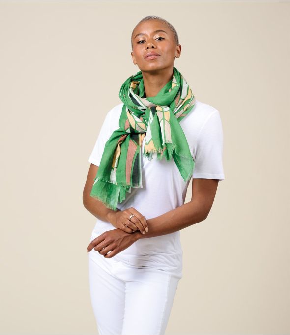 LOTUS Cotton Scarf - 1