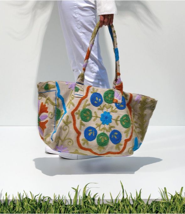 Borsa in cotone CRUISE FIORI - 1