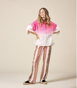 SASHA ROMA FUCHSIA Pantalon en Viscose - 2