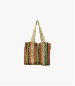 POP RAPHIA BEIGE Raffia bag - 1