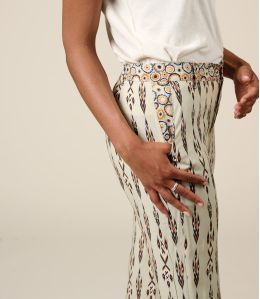 SASHA MALTE BEIGE Pantalon en Viscose - 2