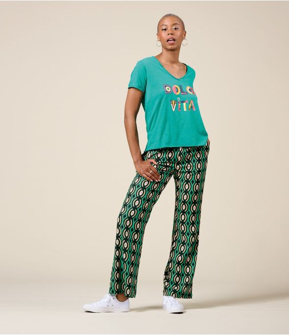 SASHA BARI GREEN Pantaloni in Viscosa - 1