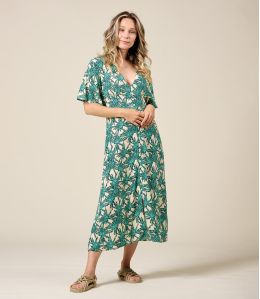 JANIE PALMA VERT Robe en Viscose - 1