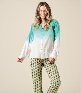 COSY TIE GREEN Camicia in cotone - 1