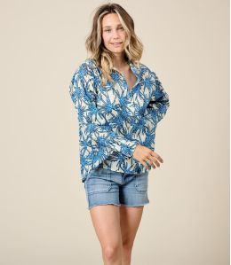 COSY PALMA BLUE Camicia in cotone - 1