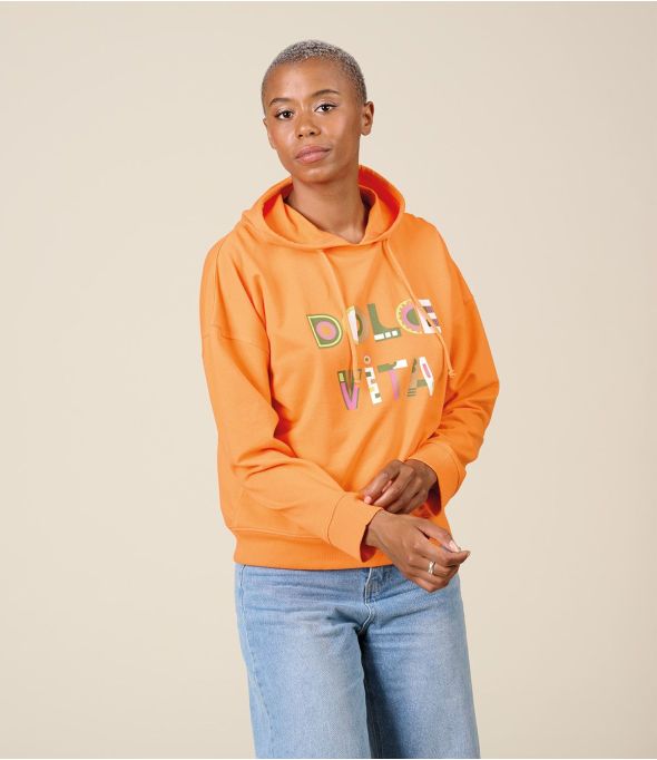 BILLY DOLCE ORANGE Sweetshirt en Coton - 2