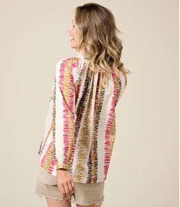 AGNES ROMA FUCHSIA Blouse en Coton - 3