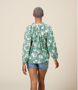 AGNES PALMA VERDE Blusa in cotone - 2