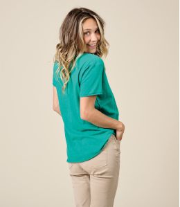 VITA PARIS GREEN T-Shirt in Cotone - 3