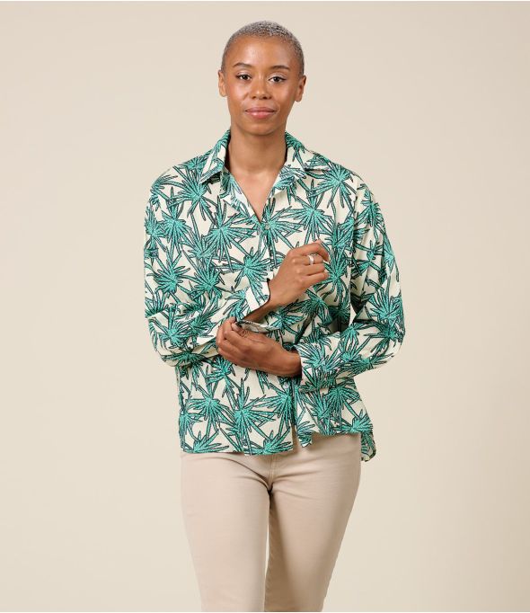 COSY PALMA GREEN Camicia in cotone - 1