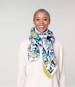 CAROL Foulard en Laine, Soie - 2