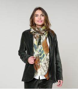 FULVIA Foulard en Laine, Soie - 3