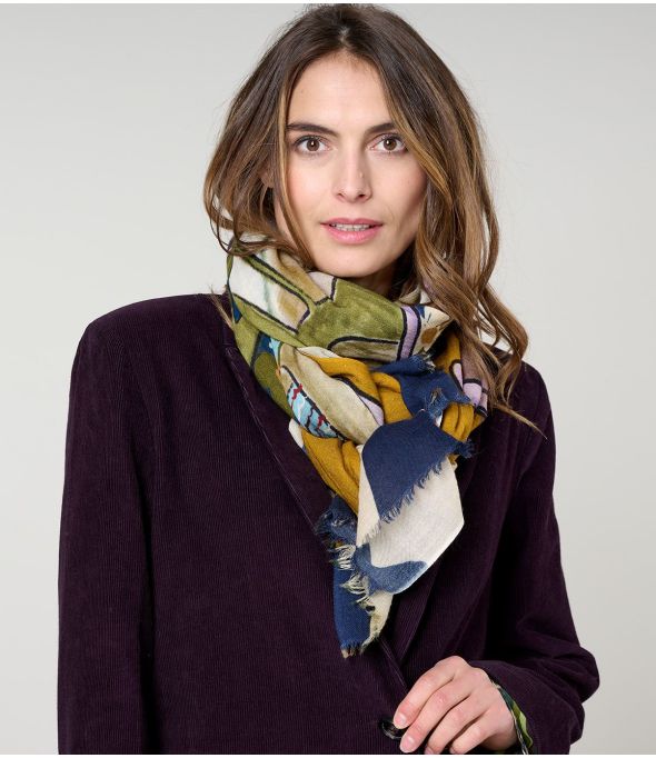 GARANCE Foulard en Laine, Soie - 1