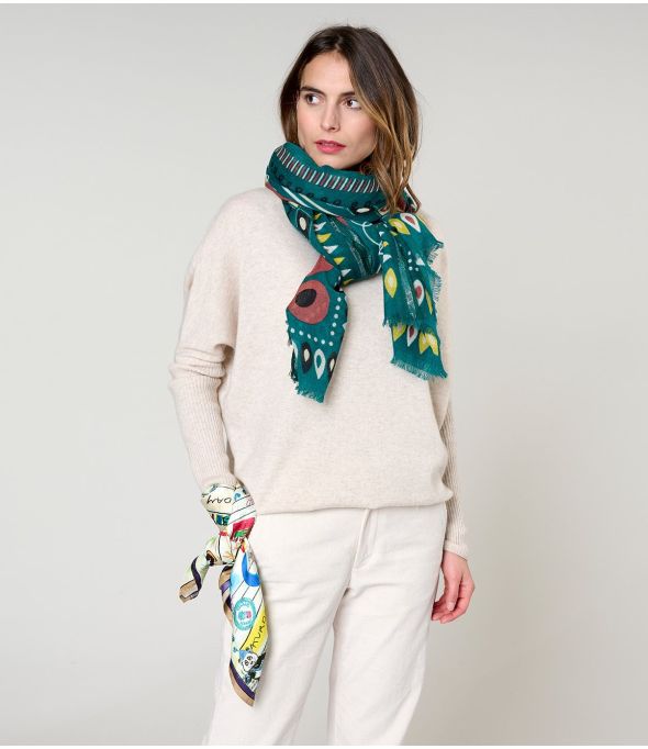 JENNY Foulard en Laine - 1