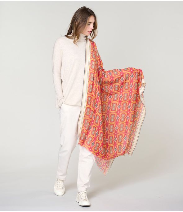 KHAN Foulard en Laine, Coton - 4