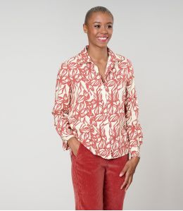 FRAN PASTEL BRICK SHIRT in viscose - 1